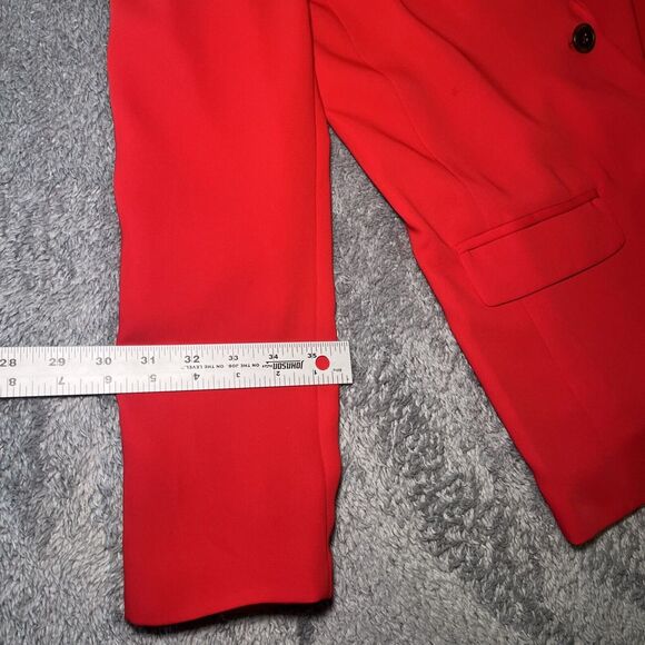 Babaton Women's Red Blazer SZ XS Long Sleeve Dry Clean Only Polyester - Picture 11 of 16